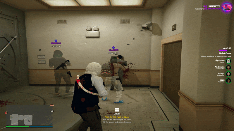 Wait for the vault to open