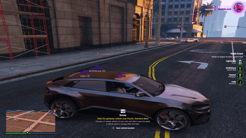 Driver - Hide the getaway vehicle